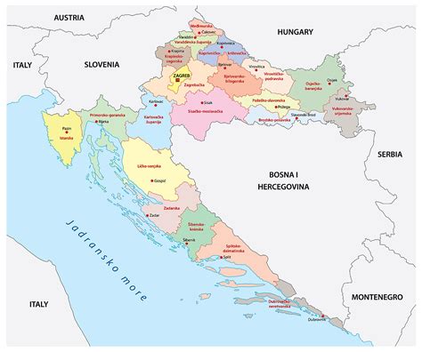 capital croatia map|Croatia Maps & Facts .